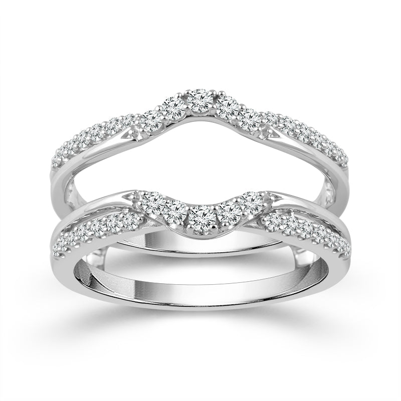 Diamond Enhancer Ring 0.33 ct tw 14k White Gold