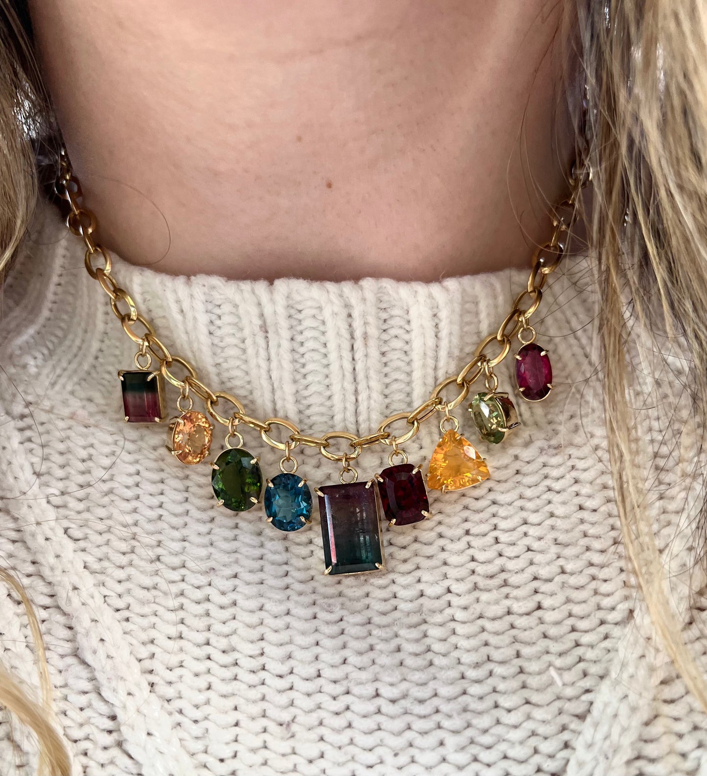 Confetti Gemstone Necklace