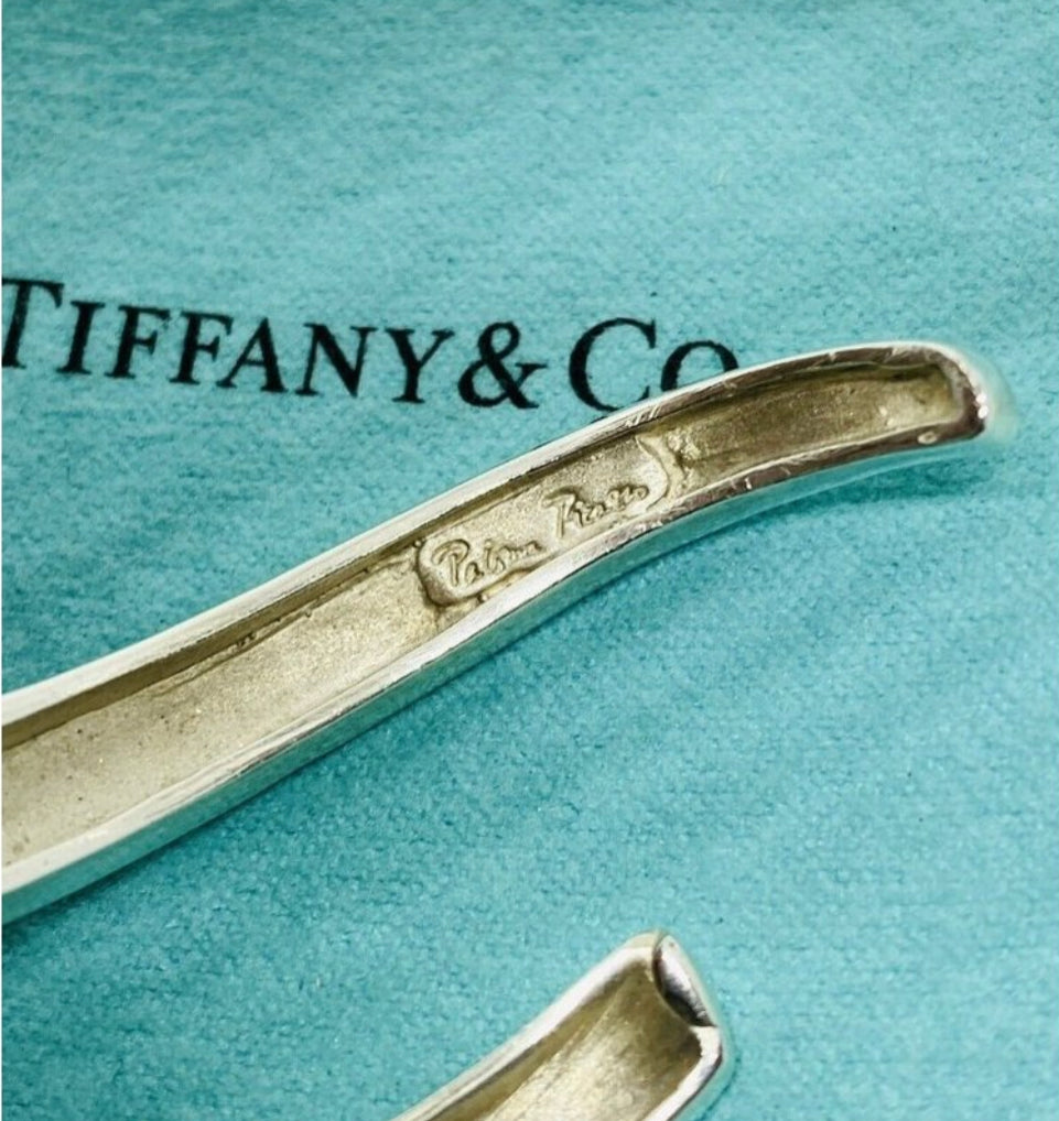 Tiffany Co Sterling Silver Cuff Bracelet 925 Paloma Picasso X Shape