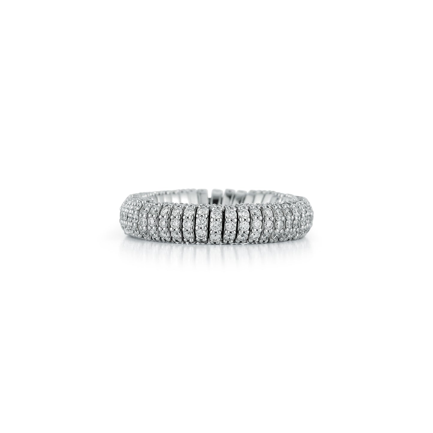 Thin Diamond Stretch Ring