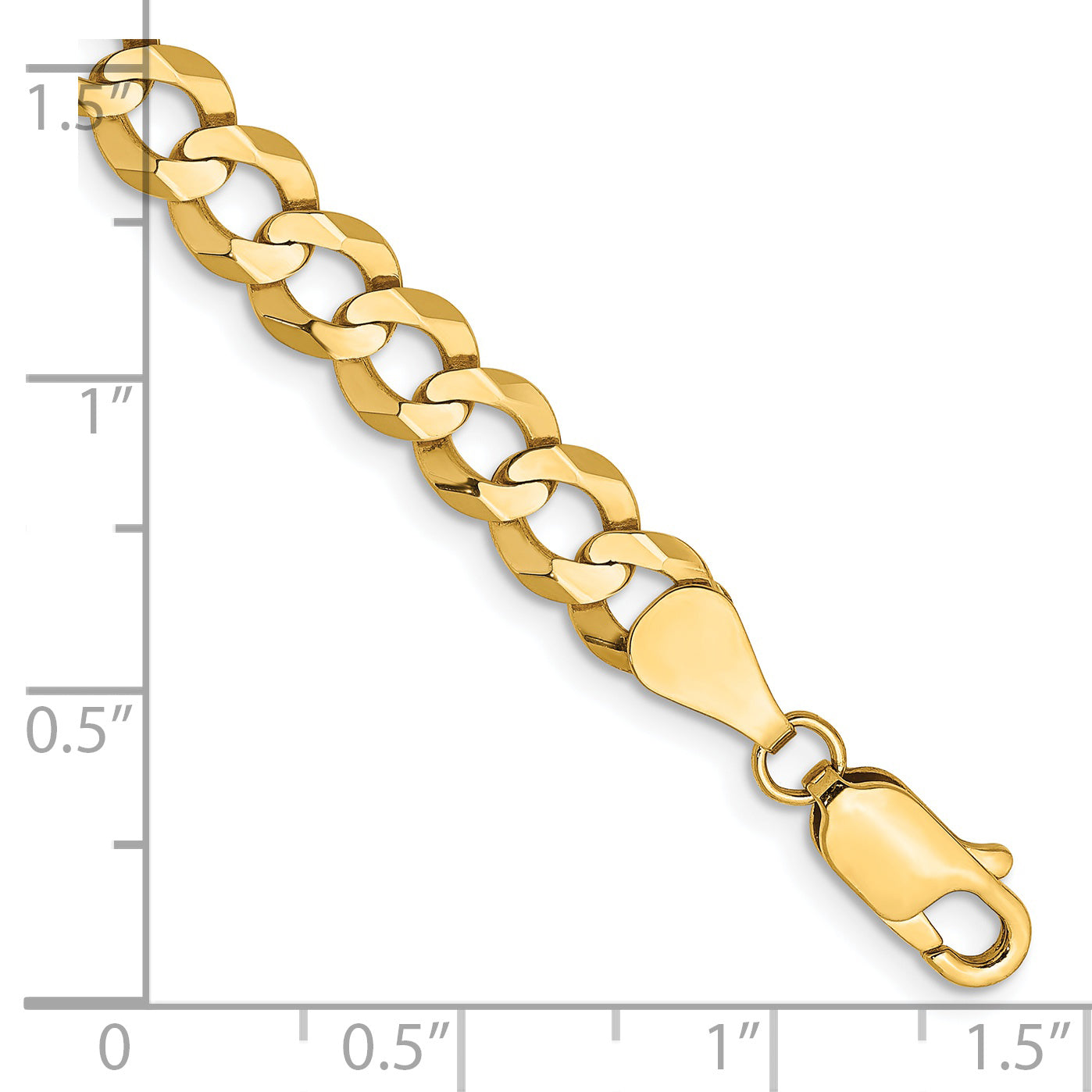 14k 5.9mm Lightweight Flat Cuban Chain