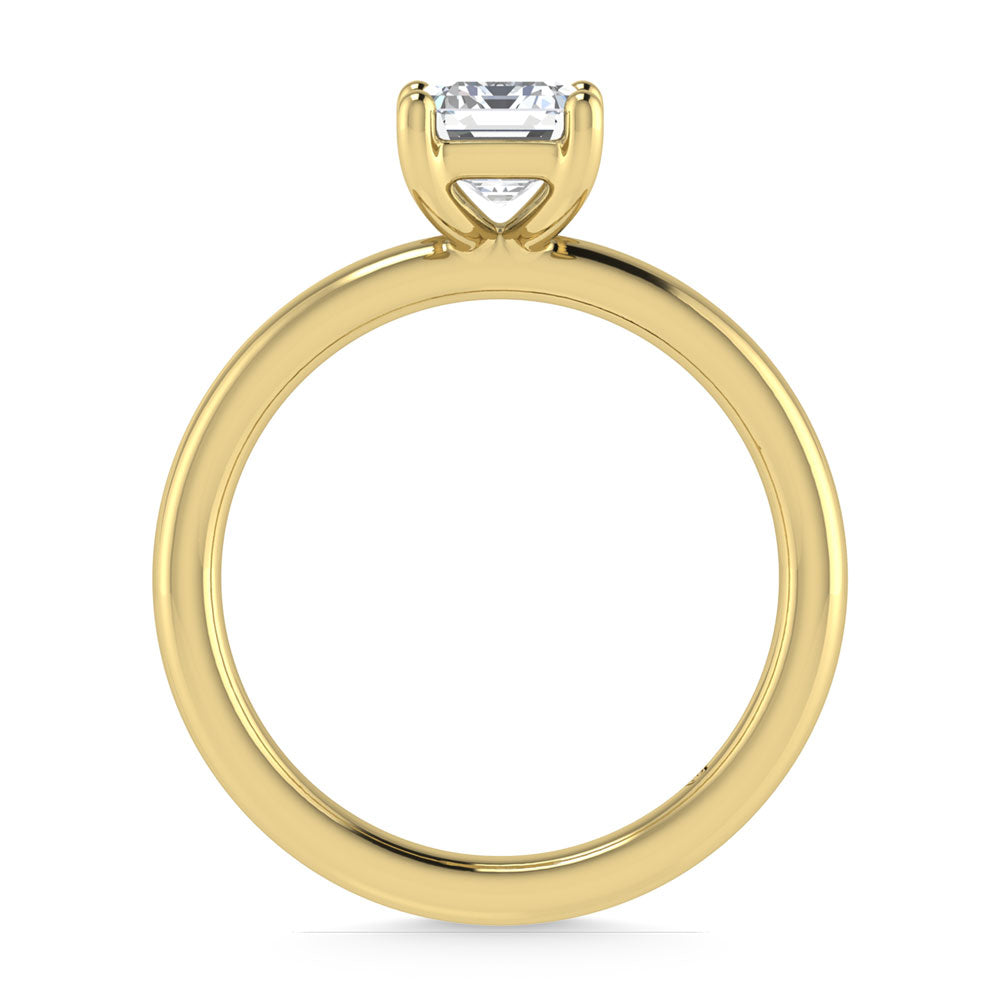14K Yellow Gold Lab Grown Diamond 3 Ct.Tw. Emerald Shape Solitaire Ring