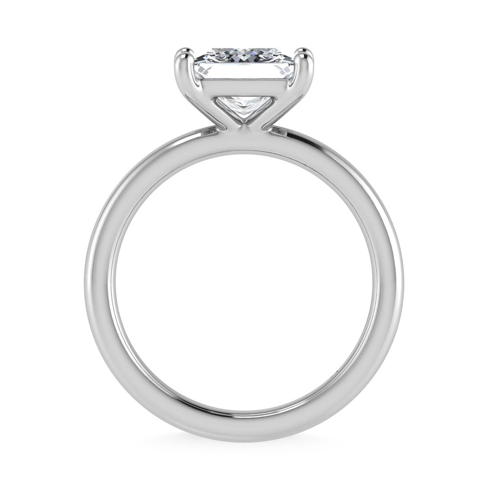 14K White Gold Lab Grown Diamond 1 Ct.Tw. Princess Shape Solitaire Ring