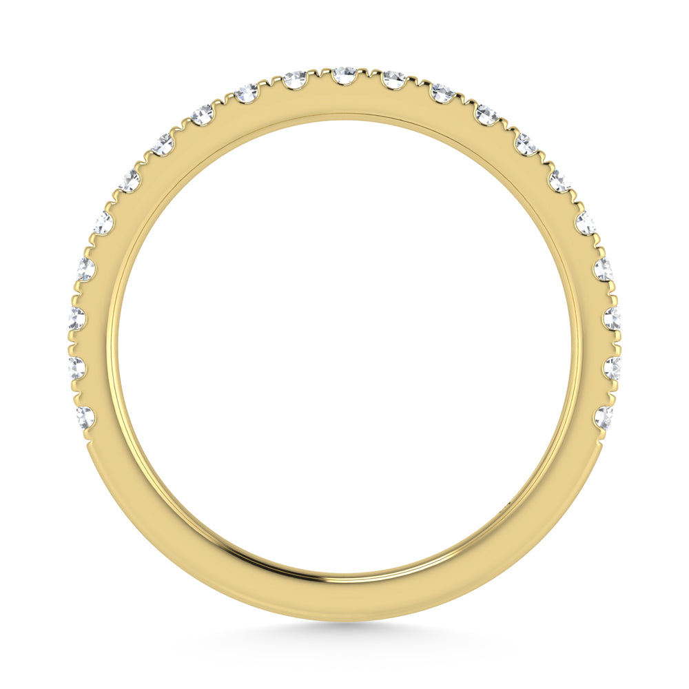 14K Yellow Gold Lab Grown Diamond 3/8 Ct.Tw. Wedding Band