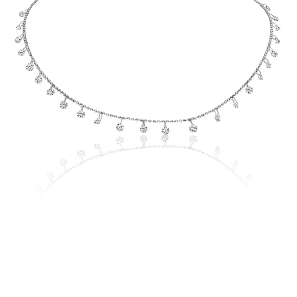 Brevani 24 Multi Dashing Diamond Necklace