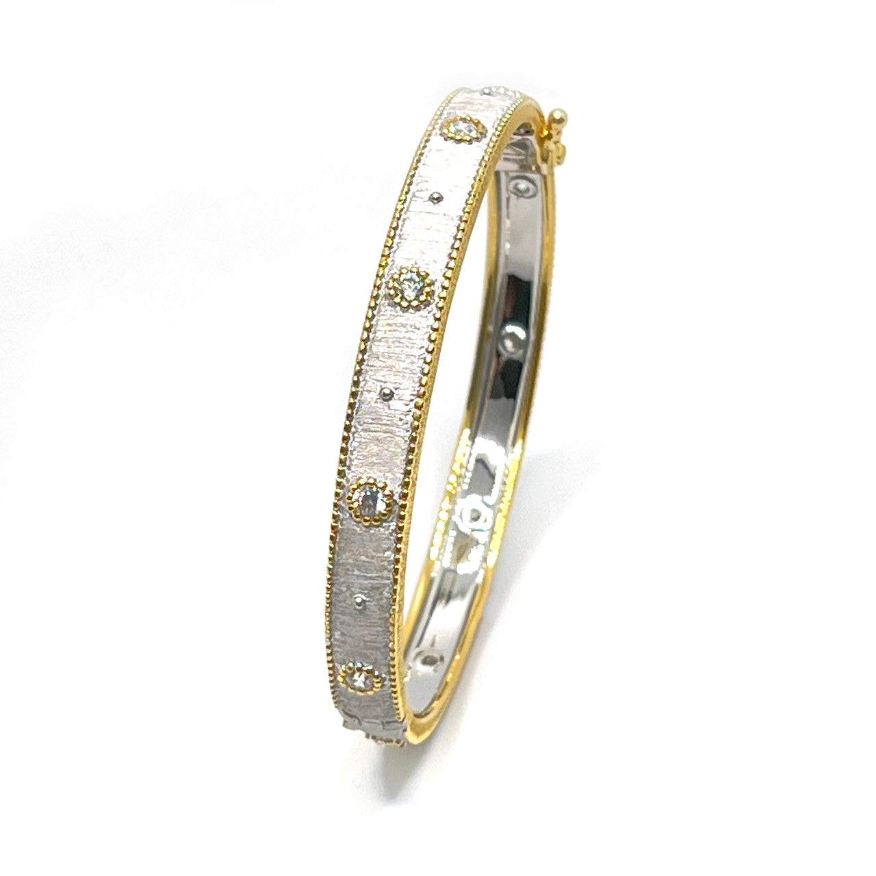 Skinny Gold Vermeil Silver Bangle