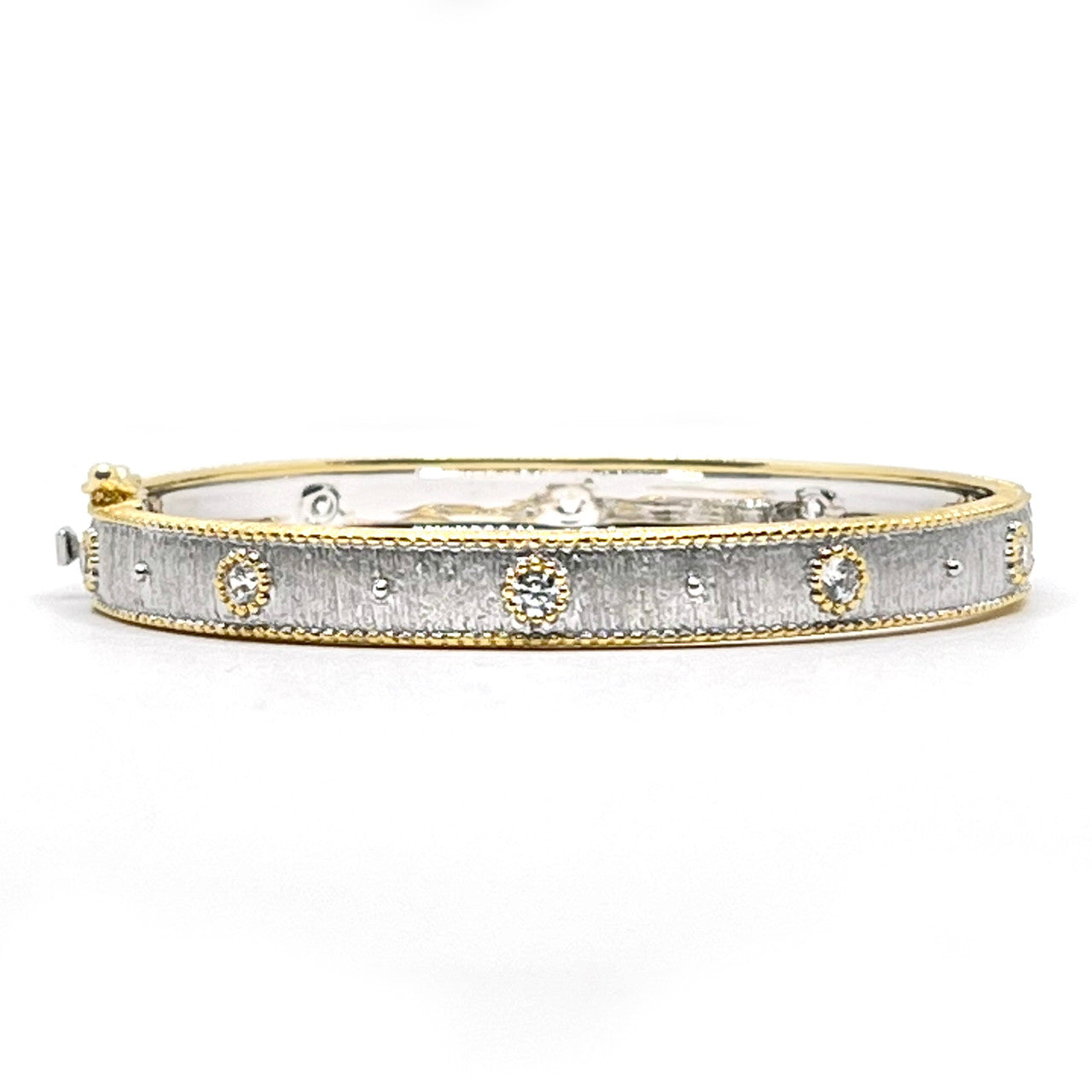 Skinny Gold Vermeil Silver Bangle
