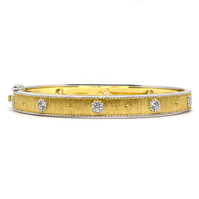 Skinny Gold Vermeil Silver Bangle