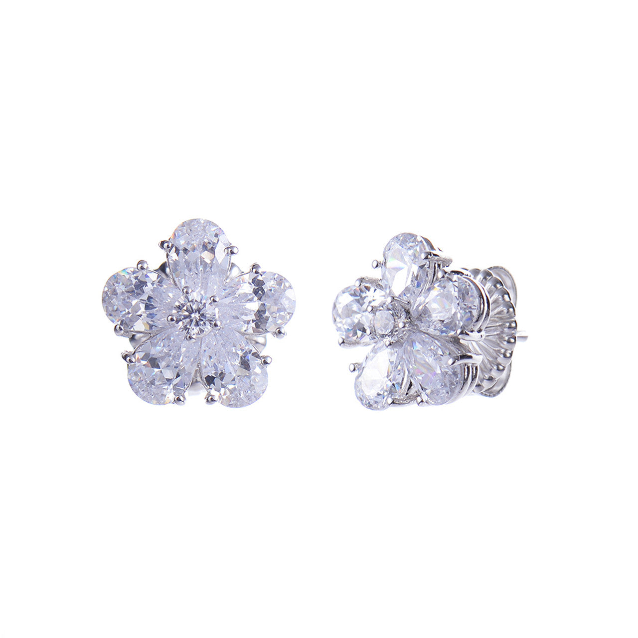 Floral Sterling Silver Studs