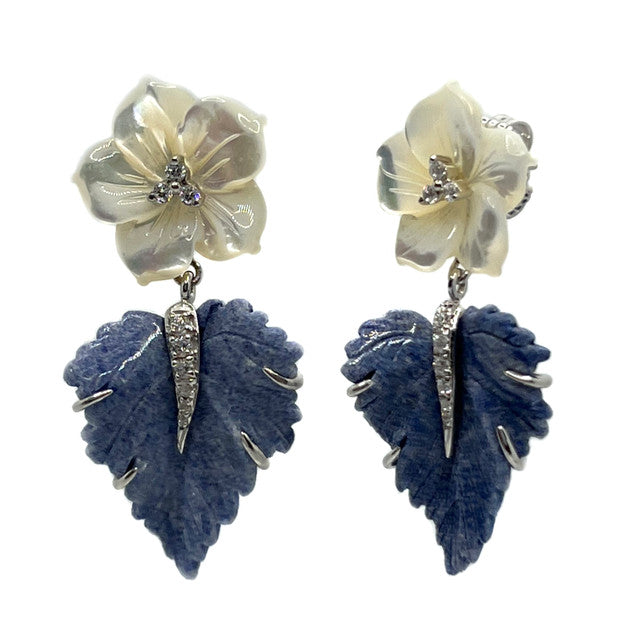Carved Floral Earrings