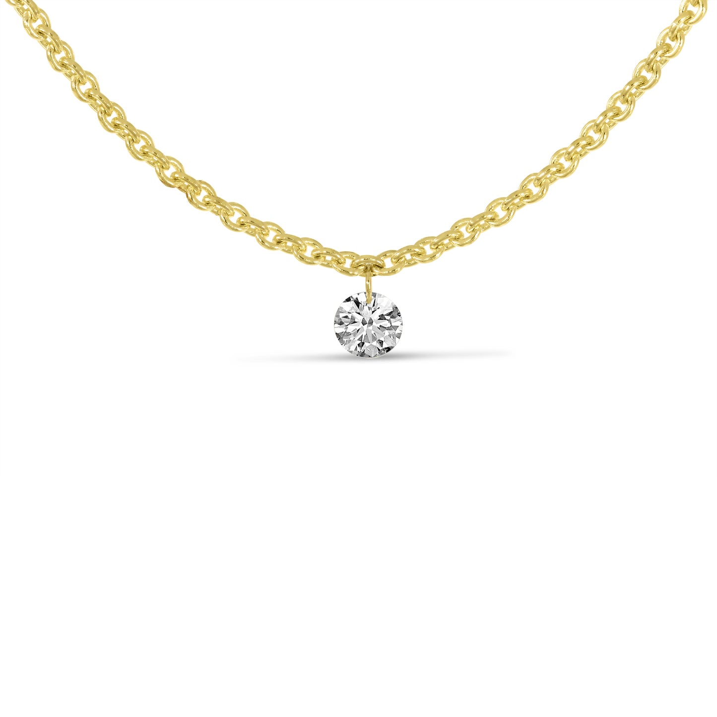 Brevani 0.25ct Single Dashing Diamond Necklace