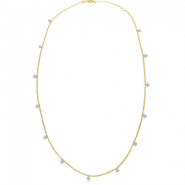 Brevani Dashing Diamond Station Necklace