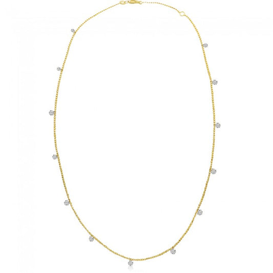 Brevani Dashing Diamond Station Necklace