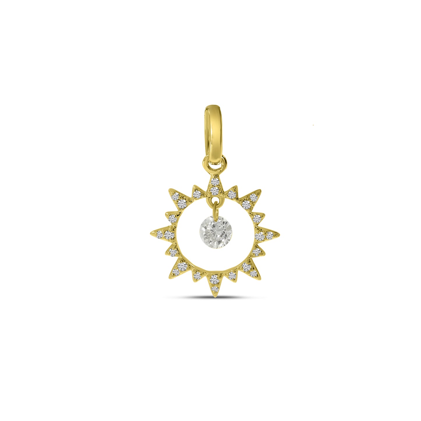 Brevani Dashing Diamond Sun Pendant