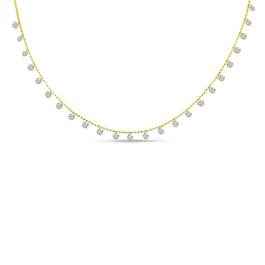 Brevani 24 Multi Dashing Diamond Necklace