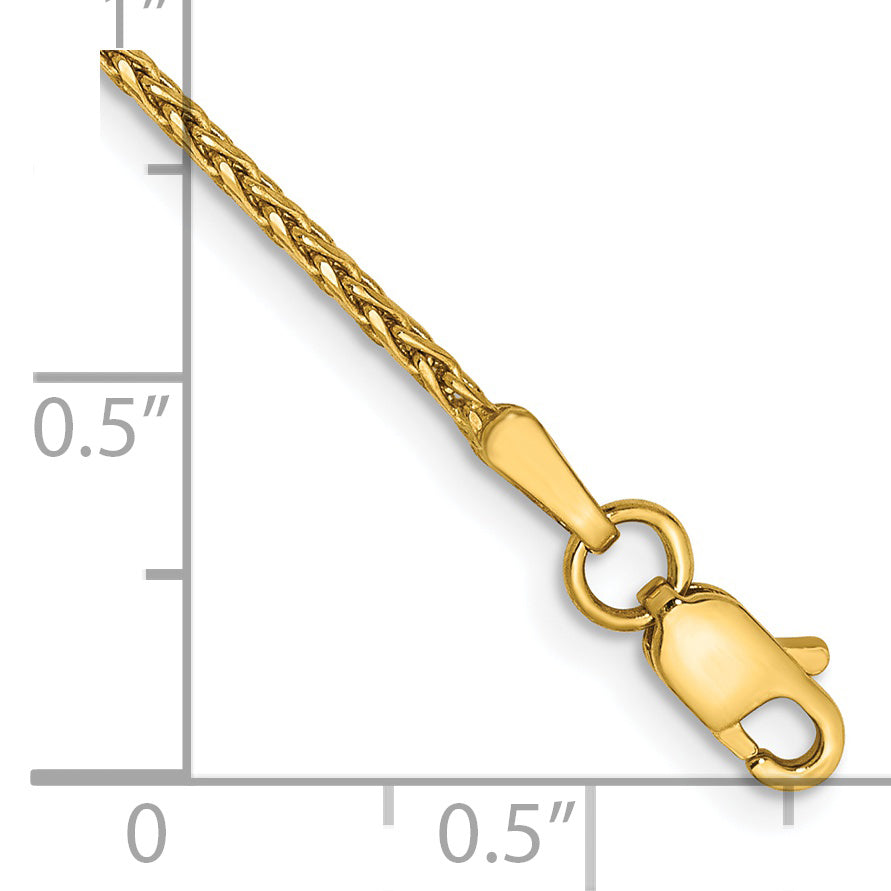 14K 1.4mm D/C Parisian Wheat Chain