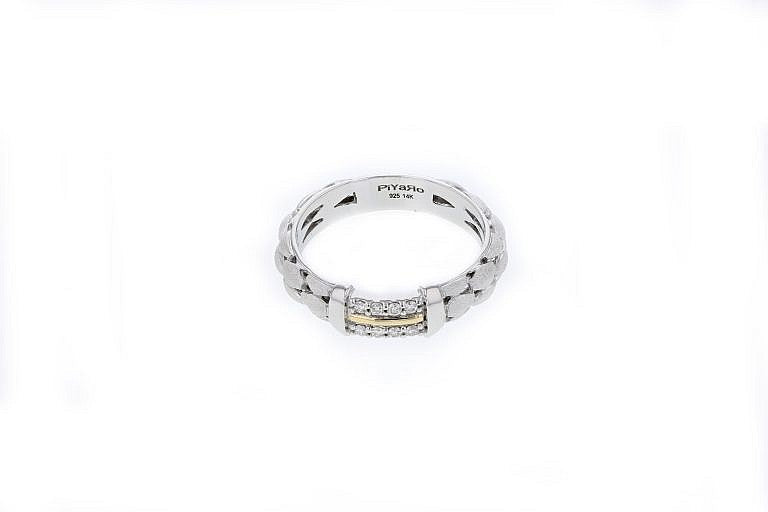 PIYARO Matte Silver Ring