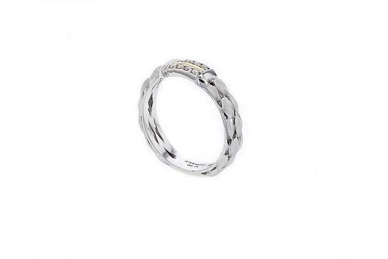 PIYARO Matte Silver Ring