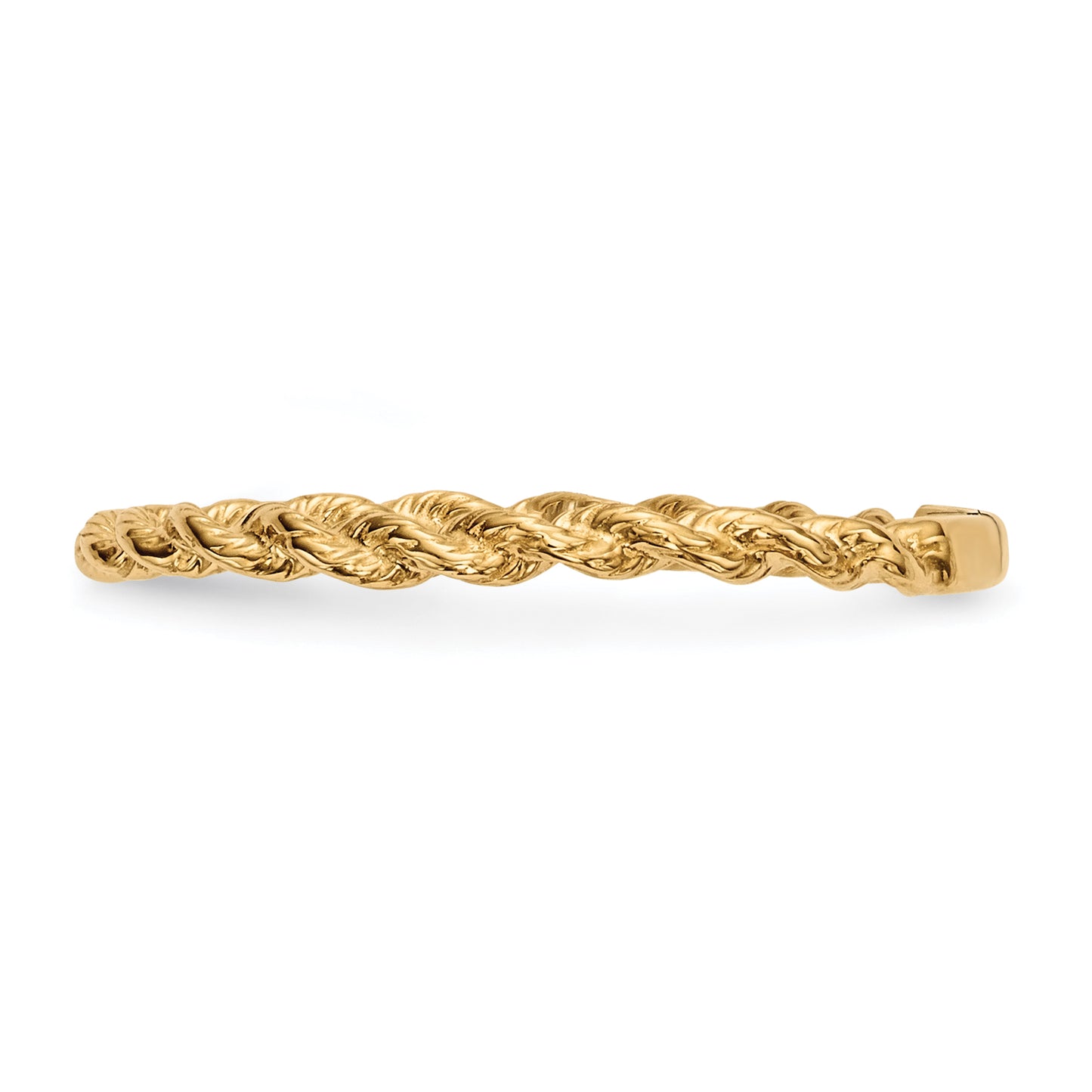 14k Polished Twisted Rope Ring