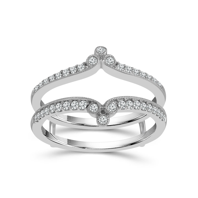 Diamond Enhancer Ring 0.25 ct tw 14k White Gold