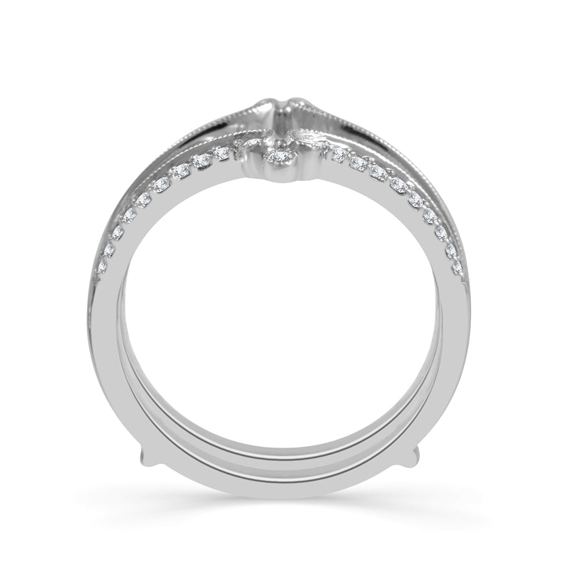 Diamond Enhancer Ring 0.25 ct tw 14k White Gold