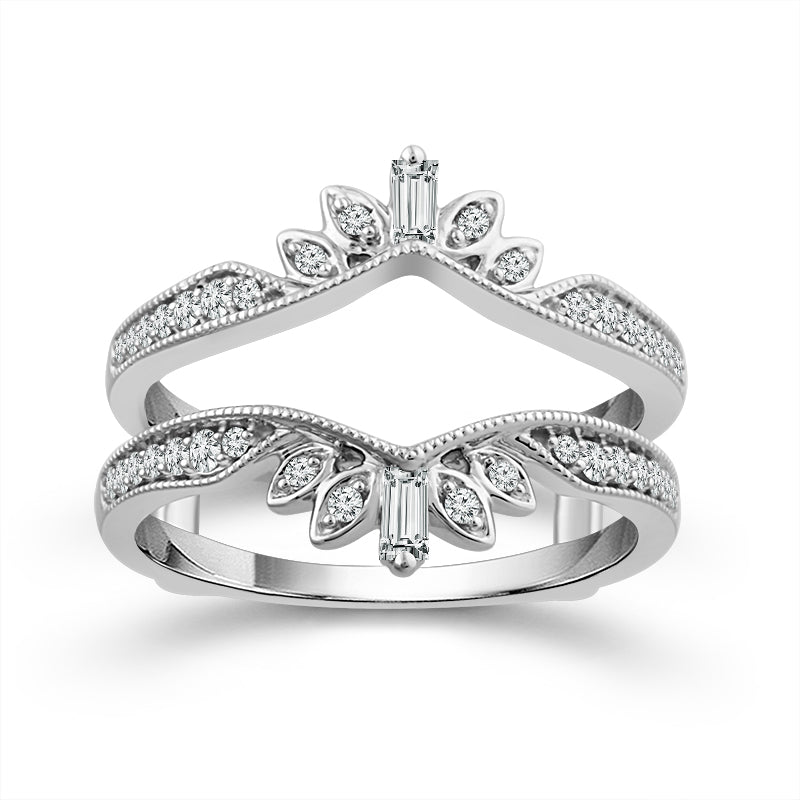 Diamond Enhancer Ring 0.25 ct tw 14k White Gold
