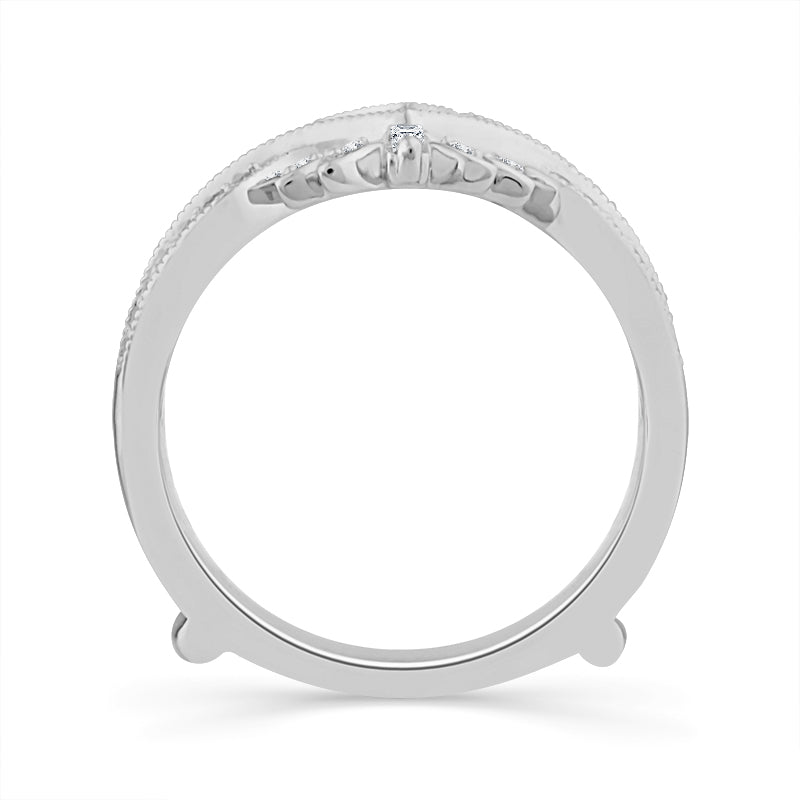 Diamond Enhancer Ring 0.25 ct tw 14k White Gold