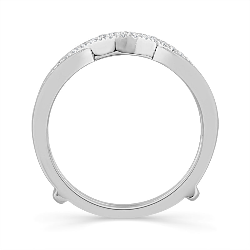 Diamond Enhancer Ring 0.20 ct tw 14k White Gold