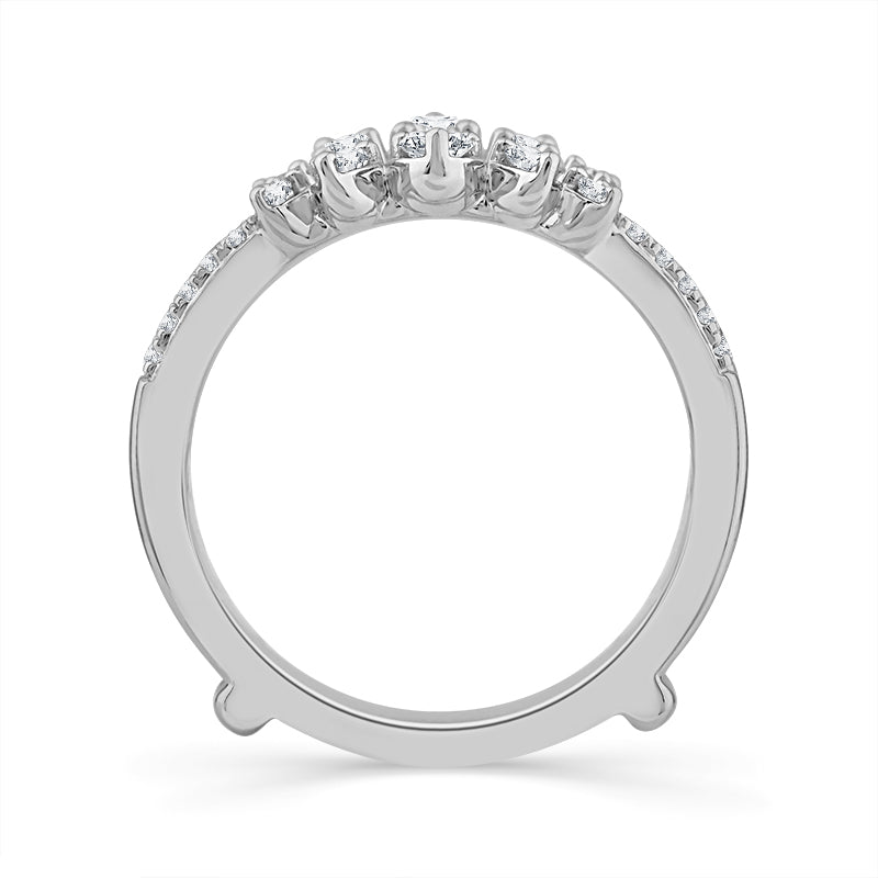 Diamond Enhancer Ring 0.50 ct tw 10k White Gold