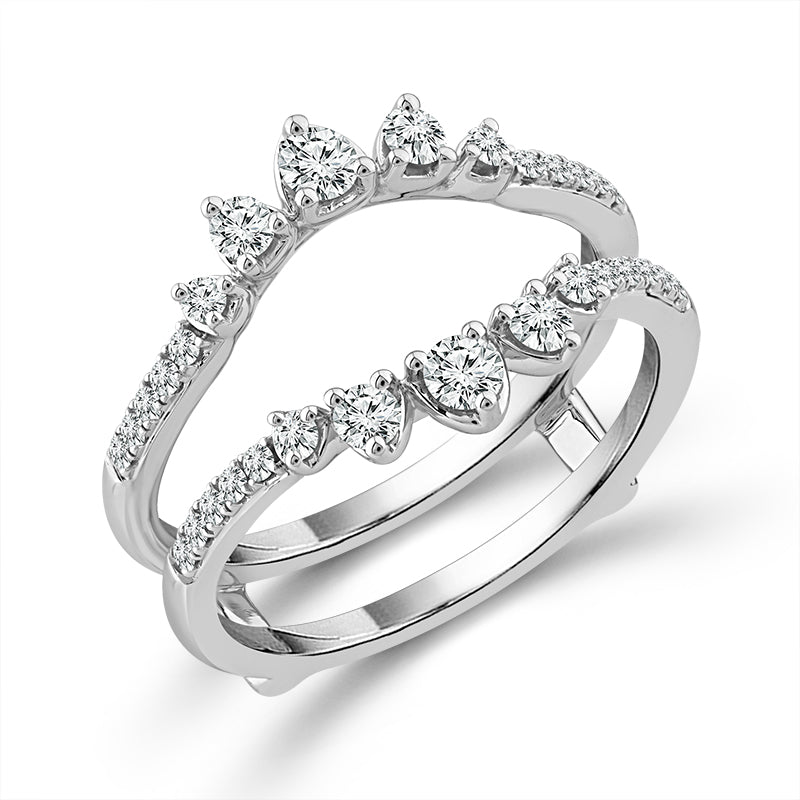 Diamond Enhancer Ring 0.50 ct tw 14k White Gold