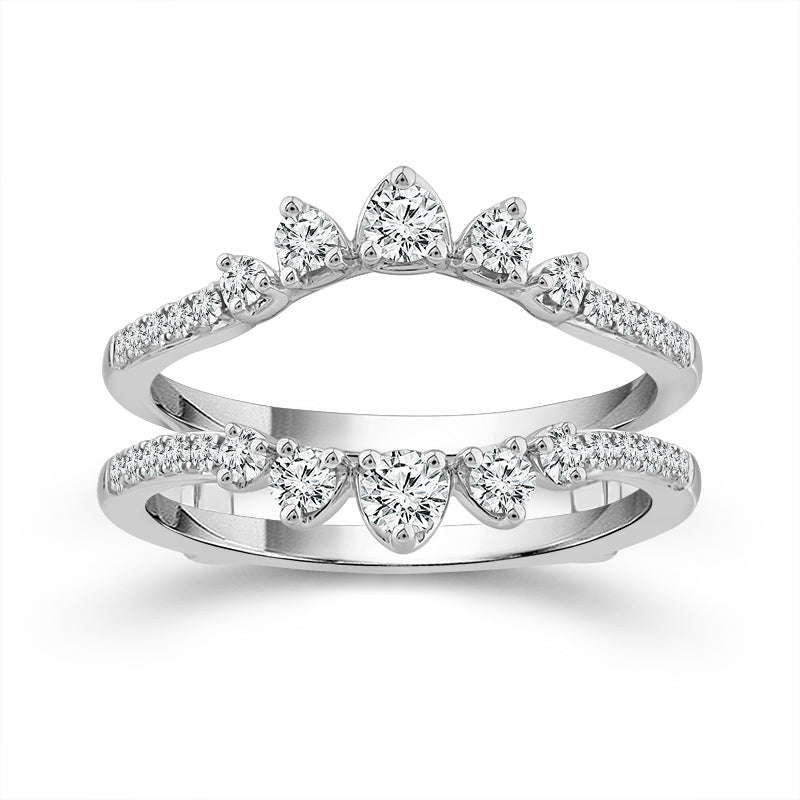 Diamond Enhancer Ring 0.50 ct tw 14k White Gold
