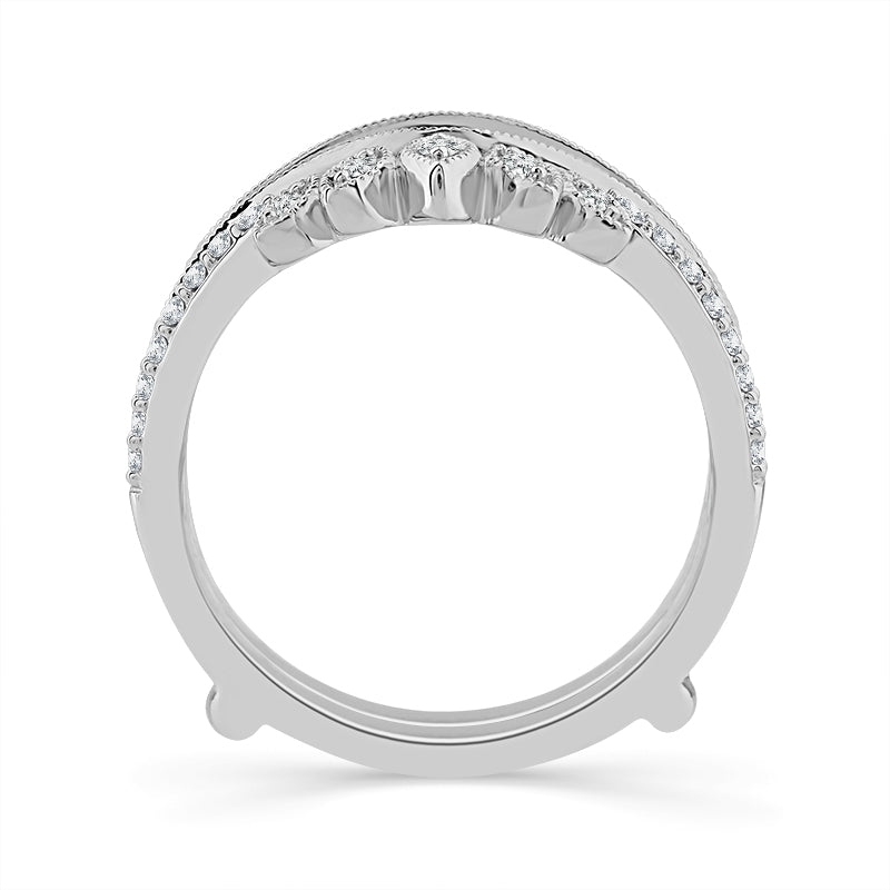Diamond Enhancer Ring 0.33 ct tw 14k White Gold