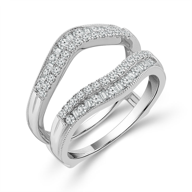 Diamond Enhancer Ring 0.50 ct tw 14k White Gold