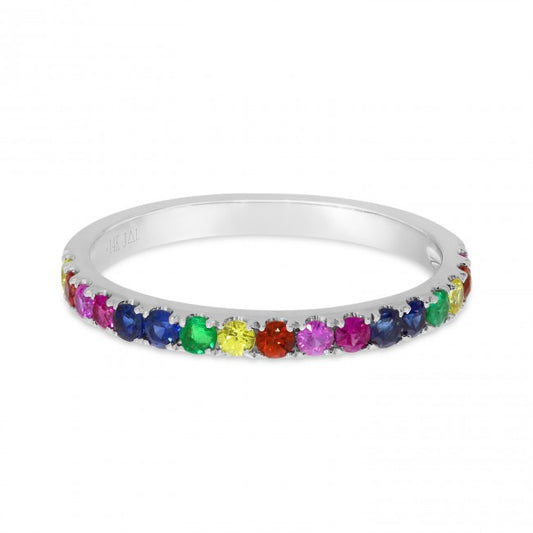 Brevani Rainbow Sapphire Band