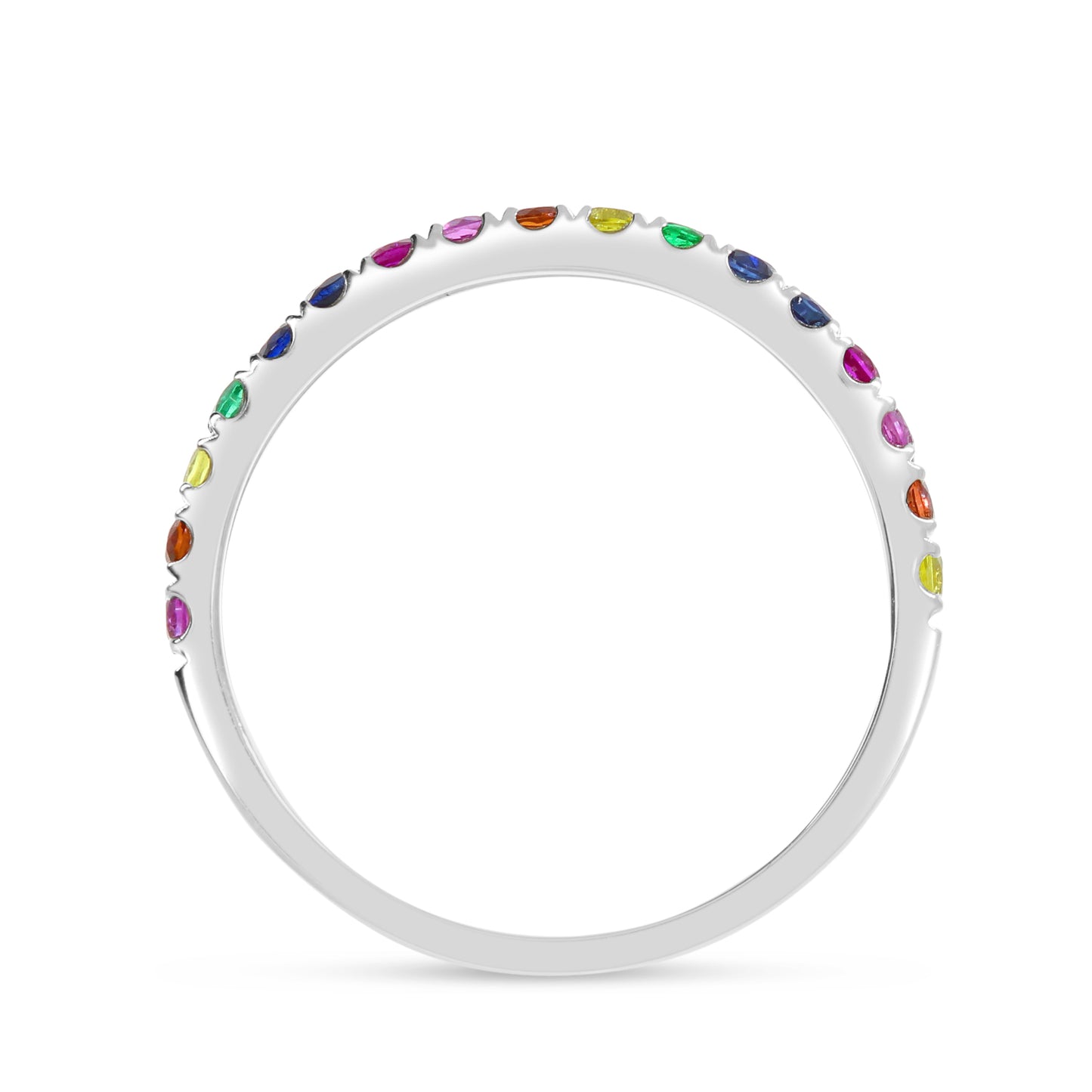 Brevani Rainbow Sapphire Band