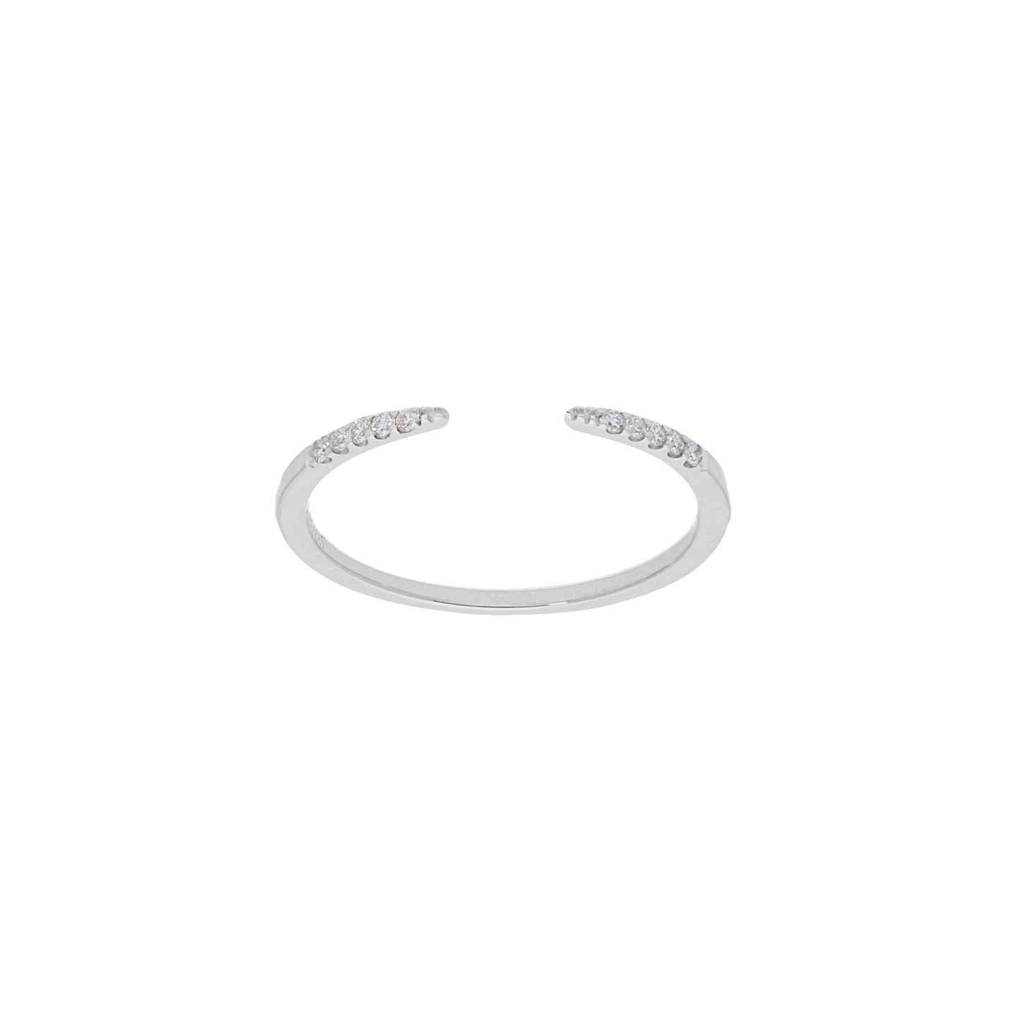 Open Pave Diamond Ring