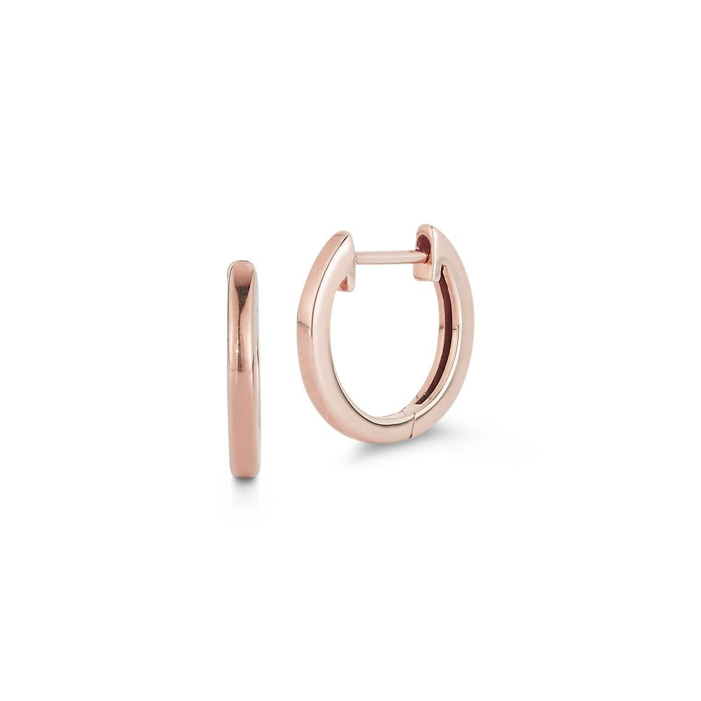 Rose Gold Huggie Earrings