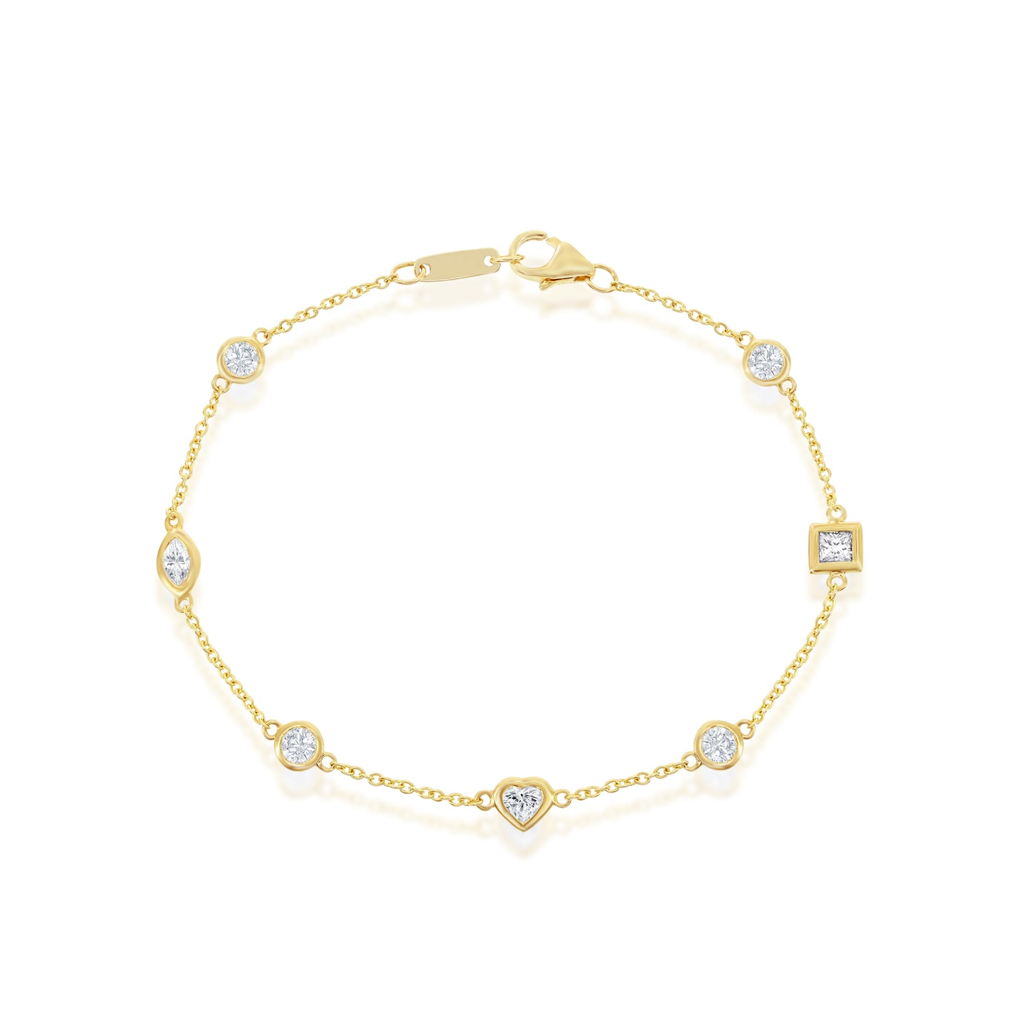 Multi Diamond Shape Bracelet