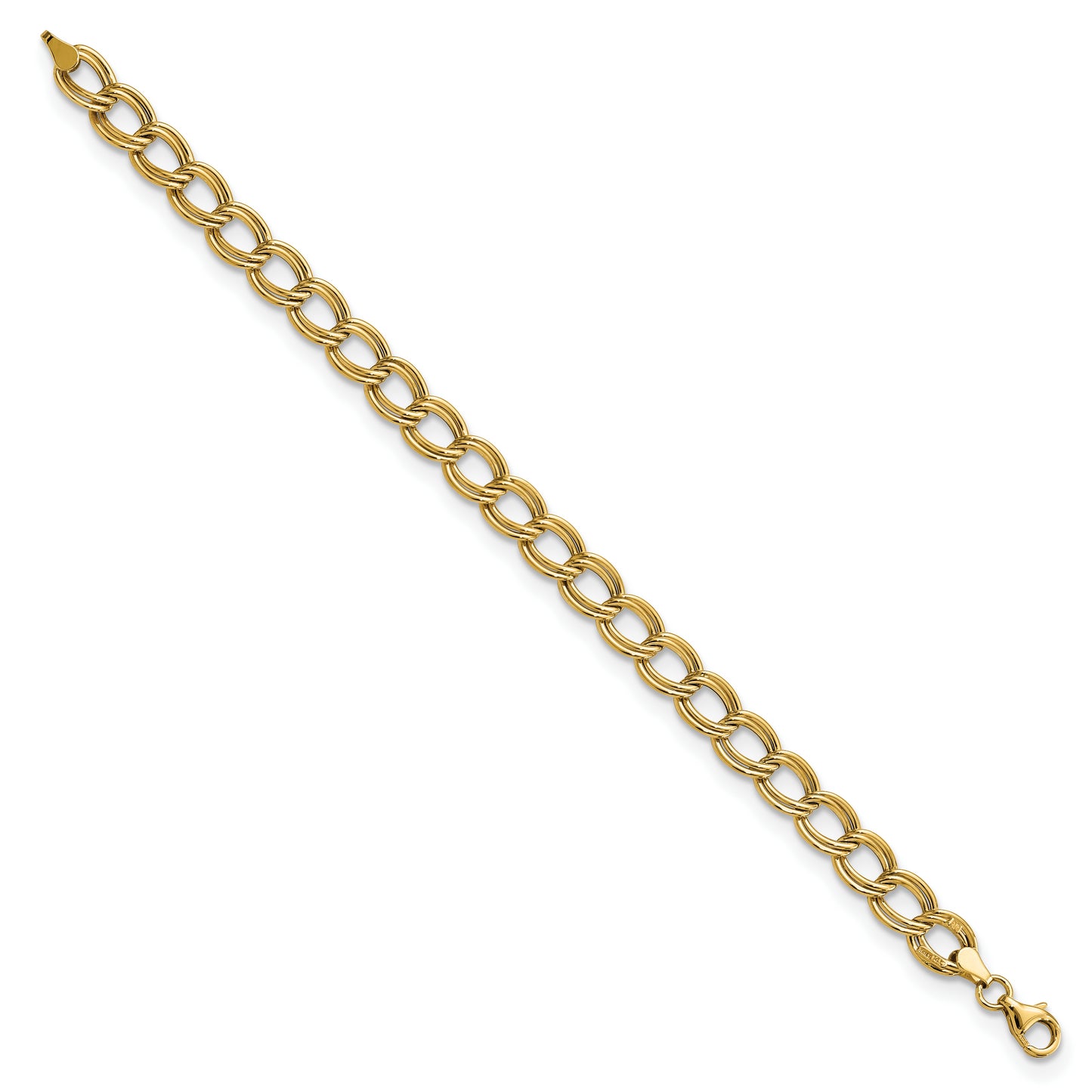 14K Polished Link Bracelet