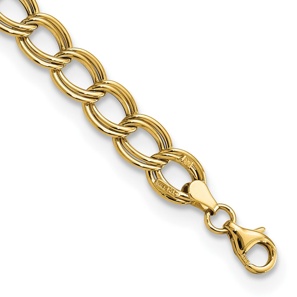 14K Polished Link Bracelet