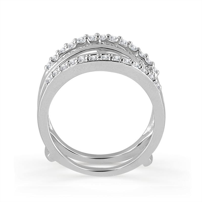 Diamond Enhancer Ring 1 ct tw 10k White Gold
