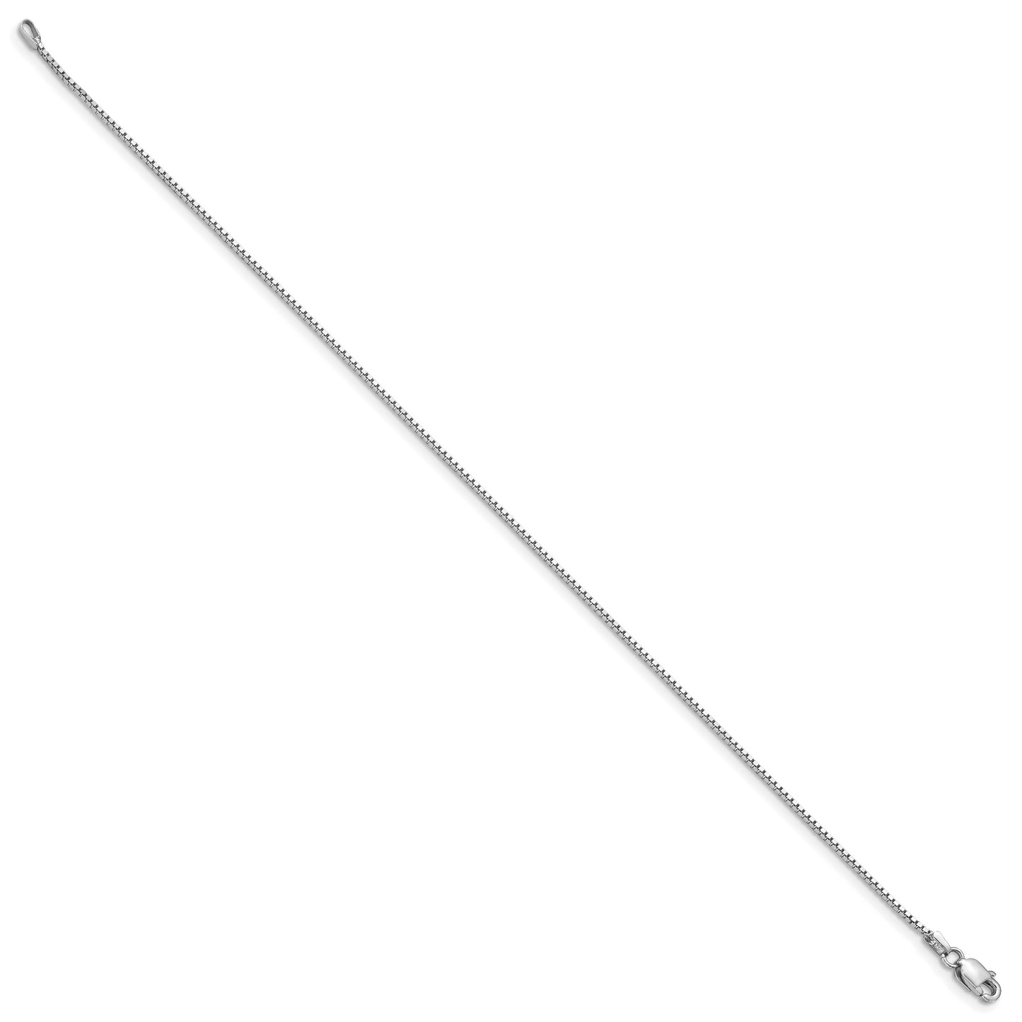 14k WG .95mm Box Chain