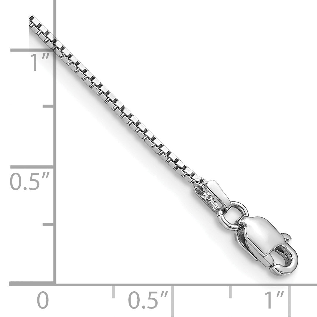 14k WG .95mm Box Chain