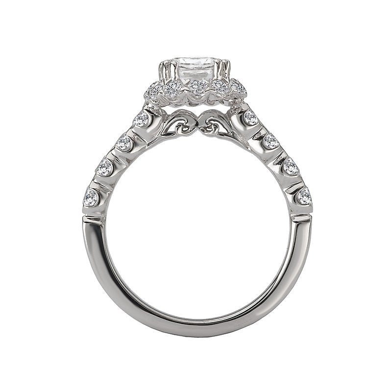 Romance Round Halo Ring
