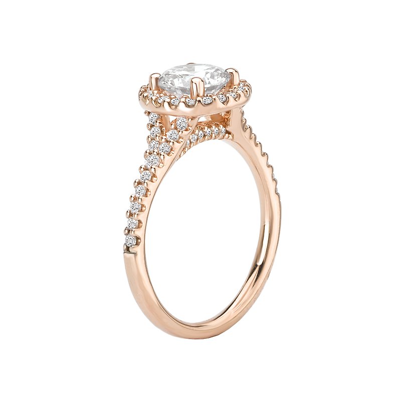 Romance Round Halo Ring