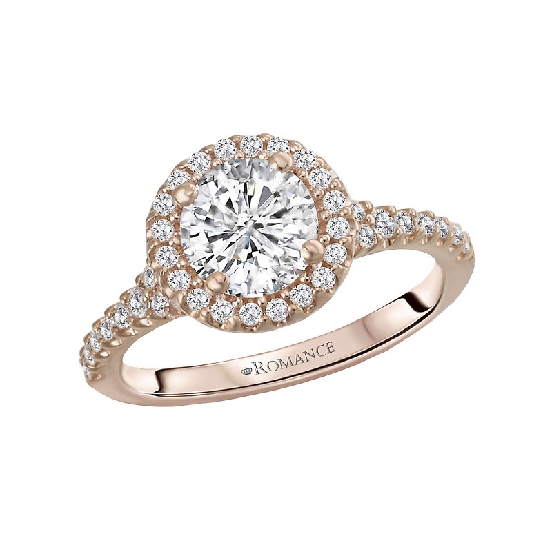 Romance Round Halo Ring