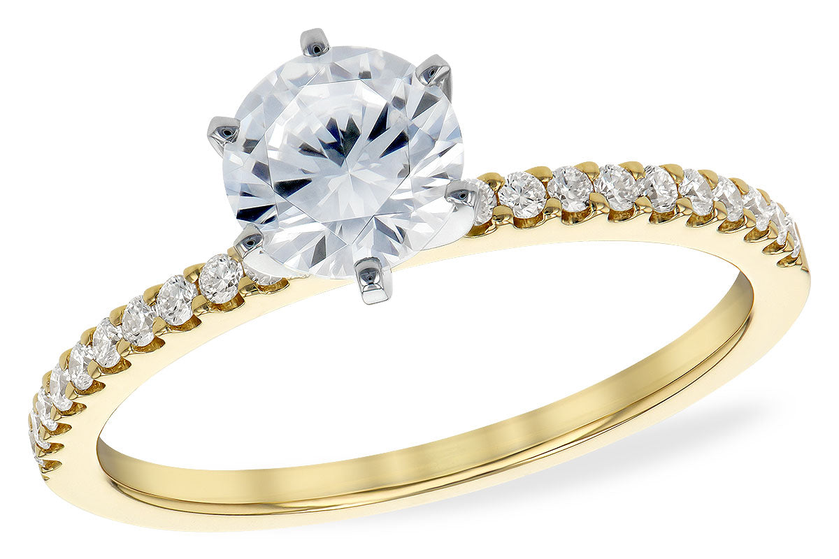 Yellow Gold Diamond Semi-Mount
