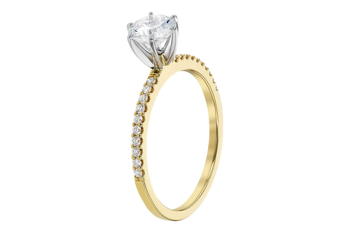 Yellow Gold Diamond Semi-Mount