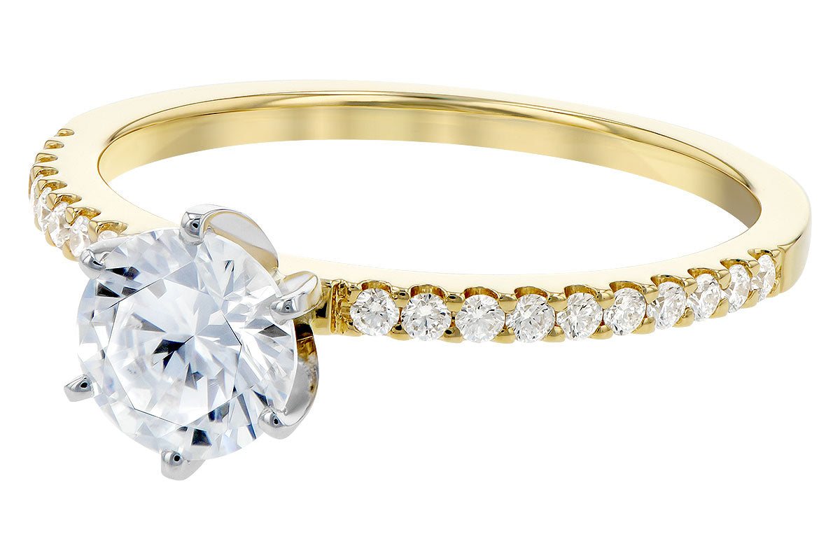 Yellow Gold Diamond Semi-Mount