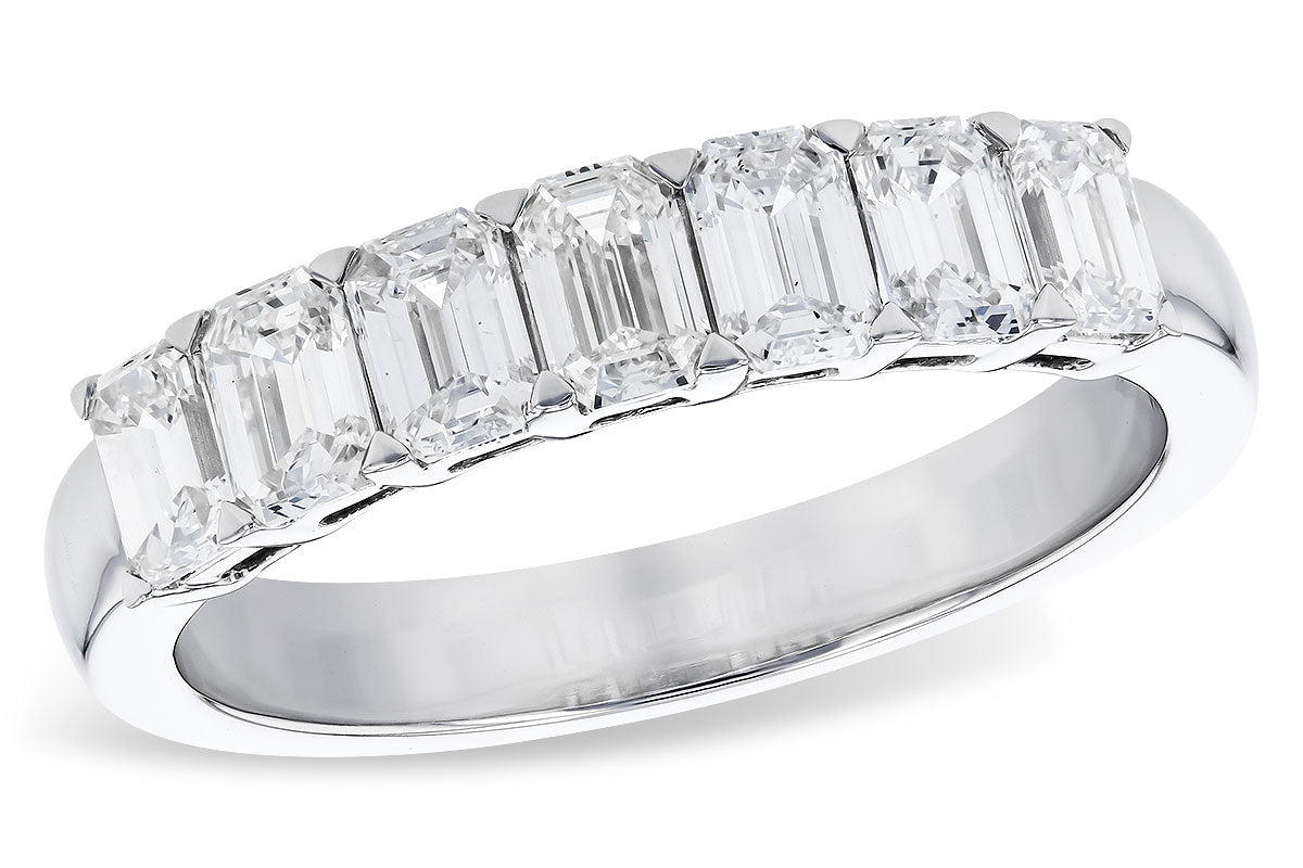 Emerald Cut Diamond Anniversary Band